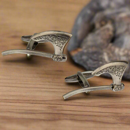 Bronze Viking Battle Axe Cufflinks - The Great Gift Idea