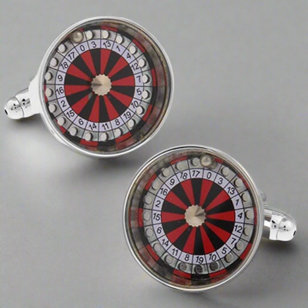 Casino Roulette Cufflinks - The Great Gift Idea