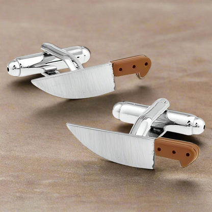 Chef's Chopping Knife Cufflinks - The Great Gift Idea