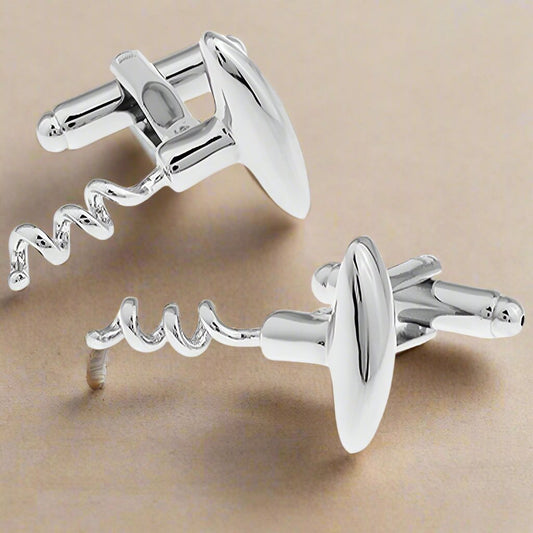 Cork Screw Cufflinks - The Great Gift Idea