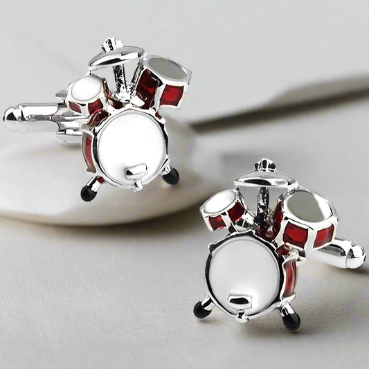 Drum Set Cufflinks - The Great Gift Idea