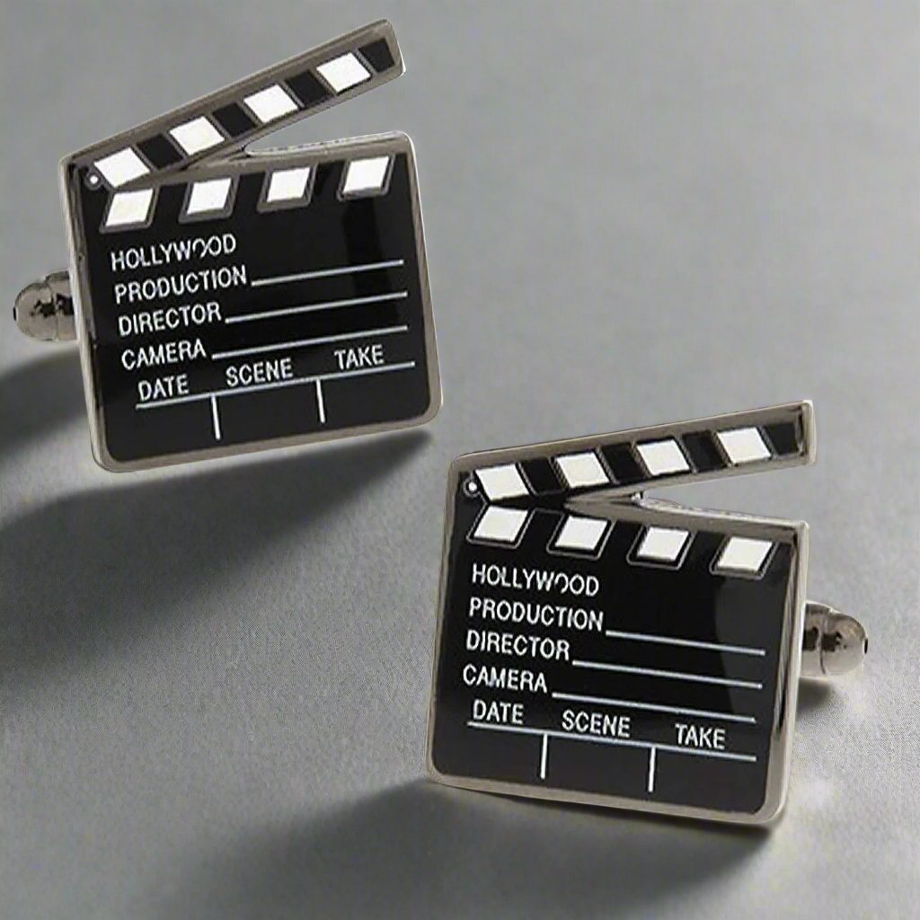 Film Clapper Board Cufflinks - The Great Gift Idea