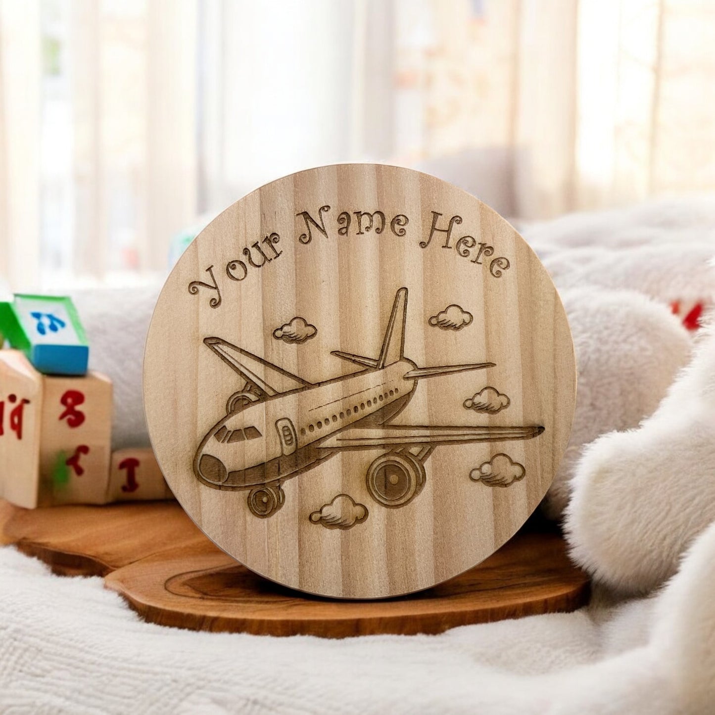 Personalised Airplane Coaster | The Great Gift Idea