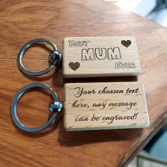 Personalised Best Mum Ever Keyring | The Great Gift Idea