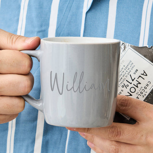 Personalised Engraved Stoneware Mug | The Great Gift Idea