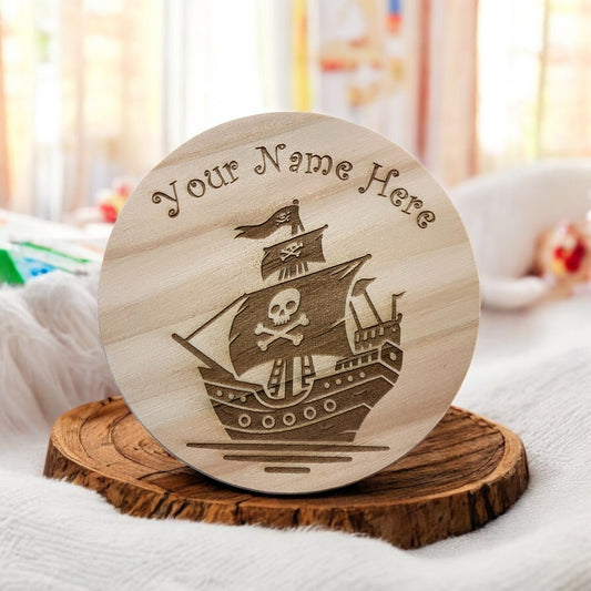 Personalised Pirate Ship Coaster | The Great Gift Idea