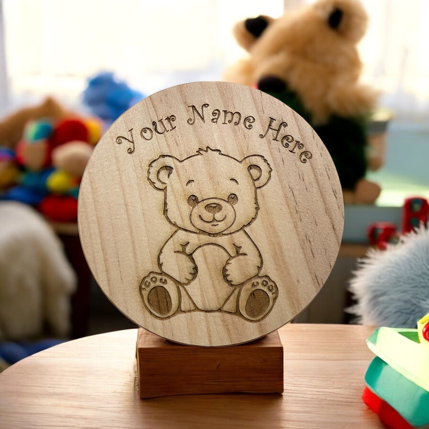 Personalised Teddy Bear Coaster | The Great Gift Idea