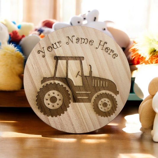 Personalised Tractor Coaster | The Great Gift Idea