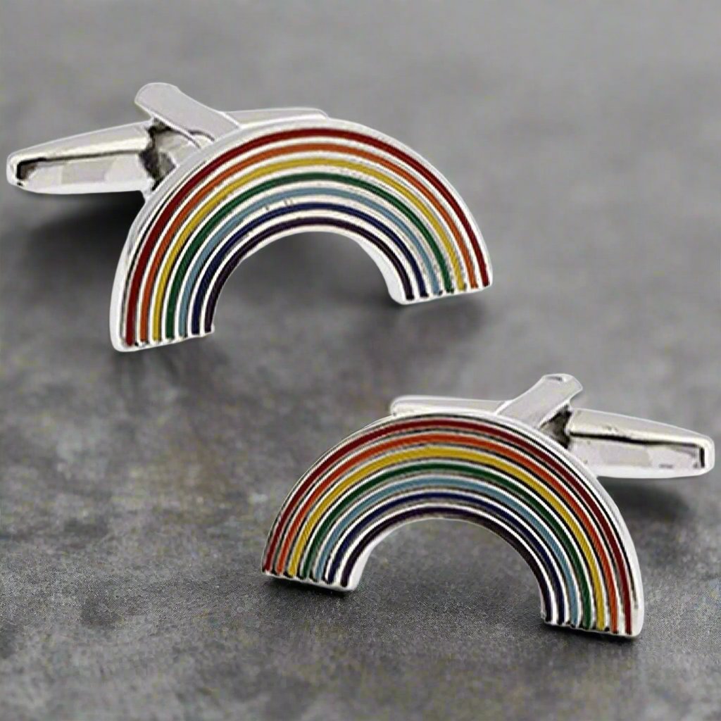 Rainbow Pride Cufflinks - The Great Gift Idea