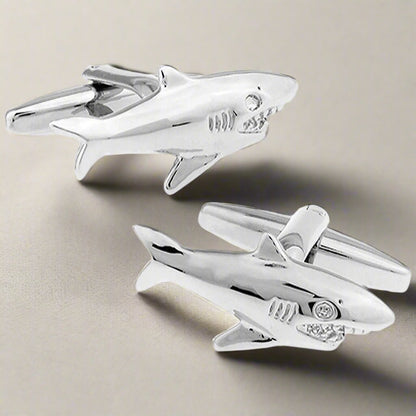 Shark Cufflinks - The Great Gift Idea