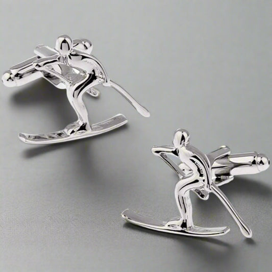 Skiing Cufflinks - The Great Gift Idea