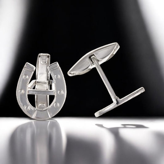 Sterling Silver Horse Shoe Cufflinks | The Great Gift Idea