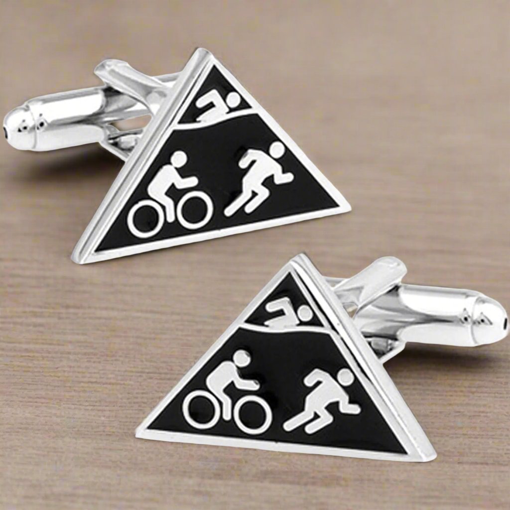 Triathlon Cufflinks - The Great Gift Idea